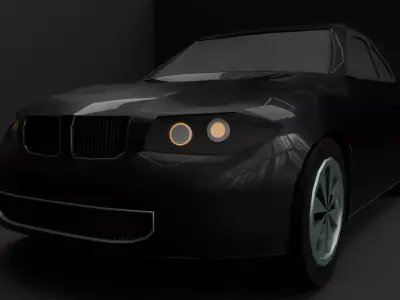 Low Poly  Car Game Ready Clean Topology FBX OBJ Free low-poly 3D model