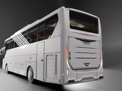 Bus Traveliner Supernova Low-poly 3D model