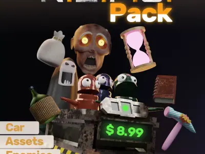 REPO Pack Character - Car - Assets - Enemies - STL 3D print model