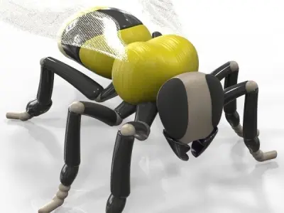 Bee stylized 3D model