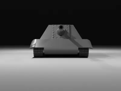 German Tank Destroyer Low-poly 3D model