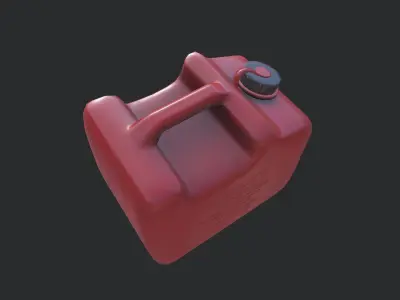 Plastic Canister 01 Low-poly 3D model