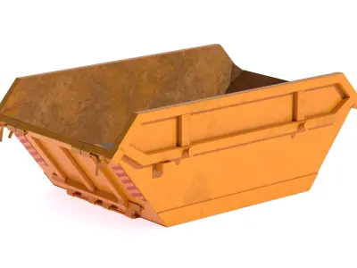 Skip Hire 8 Yard 3D model