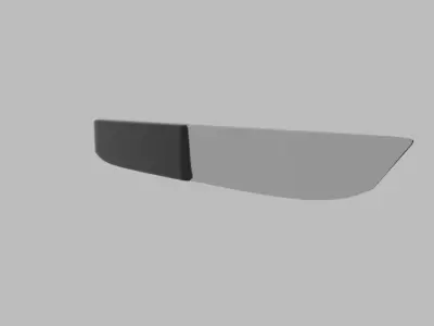 Low Poly Knife 2 Free low-poly 3D model
