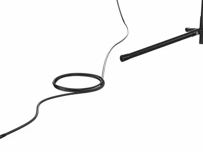 Microphone Collection with Stand 3D model