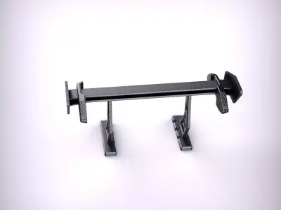 Spoiler tech module industrial tuning wing 3D model