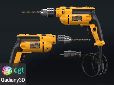 DeWalt Drill 3D model