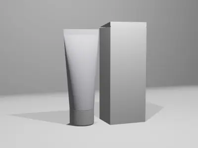 Cosmetic Tube 3D model Free 3D model