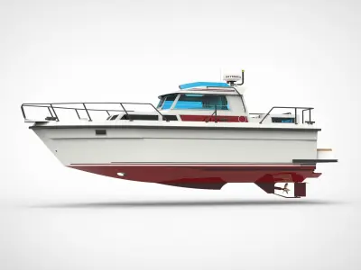 Recreational Boat 3D model order