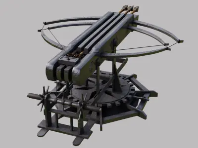  Ballista Weapon GameReady Low-poly 3D model