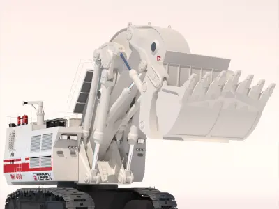 Excavator TEREX O K RH400 3D model