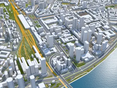 Pyongyang North Korea 3D model