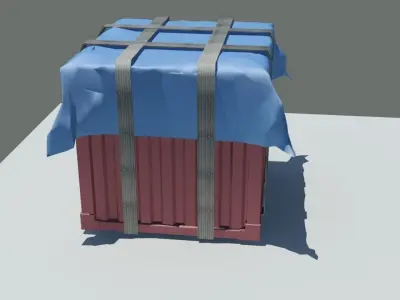 PUBG AIR DROP BOX 3D MODEL Low-poly 3D model