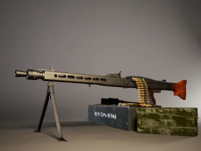 MG 42  German Machine Gun Set 3D model