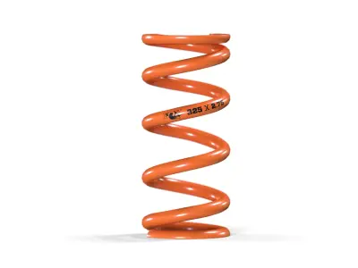 FOX SLS Coil Spring in orange Low-poly 3D model