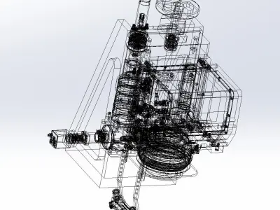 Z axis fine-turning laser module 3D model