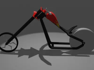 Unfinished chopper Free 3D model