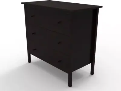 Classic Bedside Low-poly 3D model