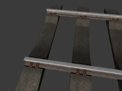 Rail 4M Low-poly 3D model