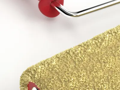 Paint Roller Brush 3D model purchase