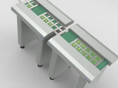Linking Conveyors for semicon concept design Free 3D model