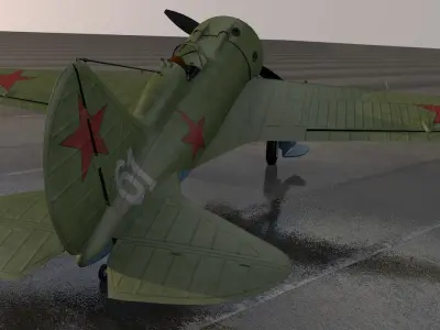 Polikarpov I-16 Mosca 3D model