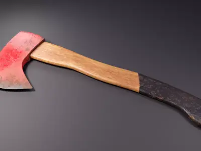Realistic used Axe PBR 3D model 3D model