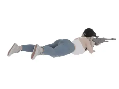 Female Sniper 3D print model