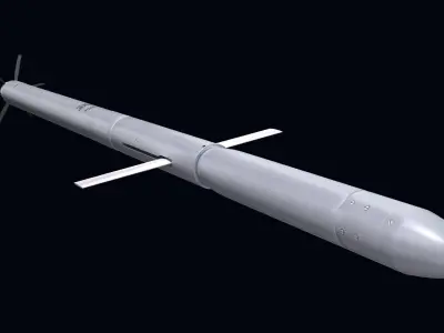 S-8L Laser Guided Rocket 3D model