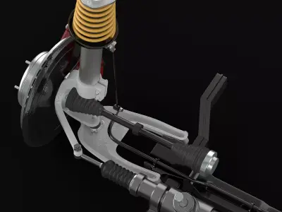 Modern Front Chassis 3D model