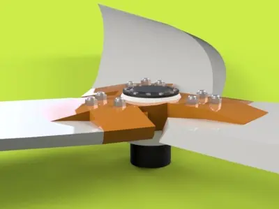 Mechanical Fan 4 3D model