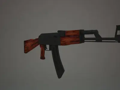 AK47 Rifle Free 3D model