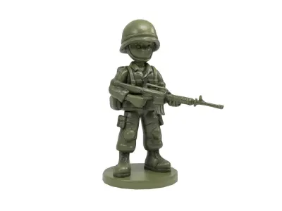 Plastic Soldier 2 Low-poly 3D model