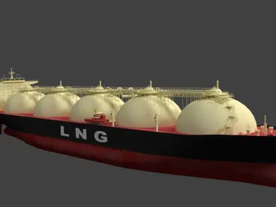 LNG Ship 3D model