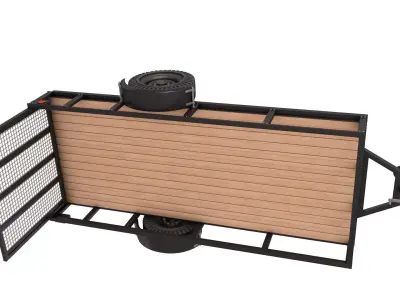 Utility Trailer 3D model purchase