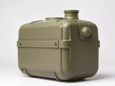 Olive Fuel Canister model pack Low-poly 3D model