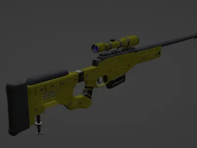 AWP-AWM Lapua 338 ARMA 2 DAYZ INSPIRED Low-poly 3D model
