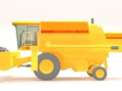 combine toy harvester 3D model