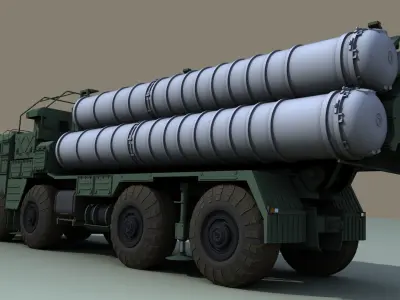 40N6 AS400 rocket launcher Free 3D model