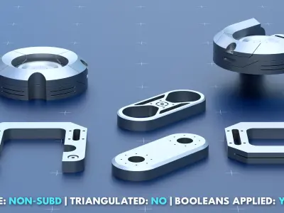 Factory Greeble Kitbash Pack 6 3D model