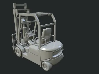 Forklift 3D model from CGTrader