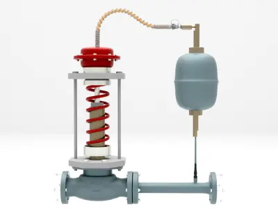 Self Actuated pressure Control Valve 3D model