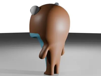 Jug the Dinosaur Low-poly 3D model