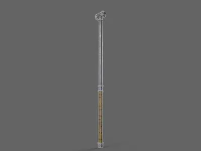 PBR Pipe Weapon V2f Low-poly 3D model