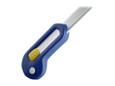 Paper cutter cartoon icon 3D model