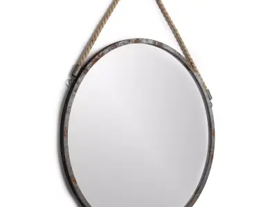 Industrial wall mirror by Trent Austin  3D model