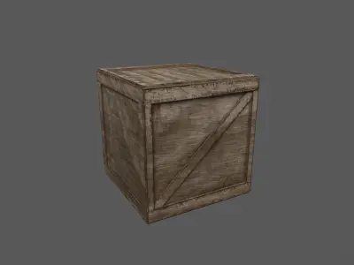 Military Crate 01 Low-poly 3D model