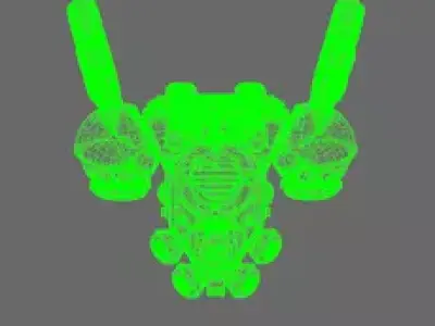Pride Marines V10 Winged Back Pack 3D print model