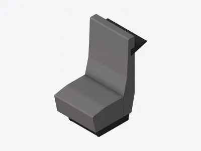 Seating - Contemporary - Blume - Extension - High Back Low-poly 3D model buy