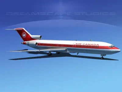 Boeing 727-200 Air Canada 3D model